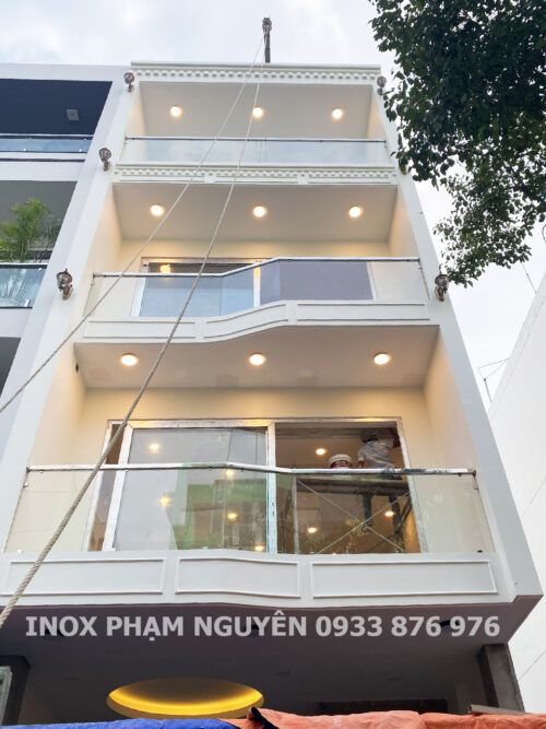 Lan Can INOX Kính Cường Lực